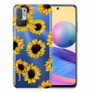 Etui do Xiaomi Redmi Note 10 5G Słoneczniki