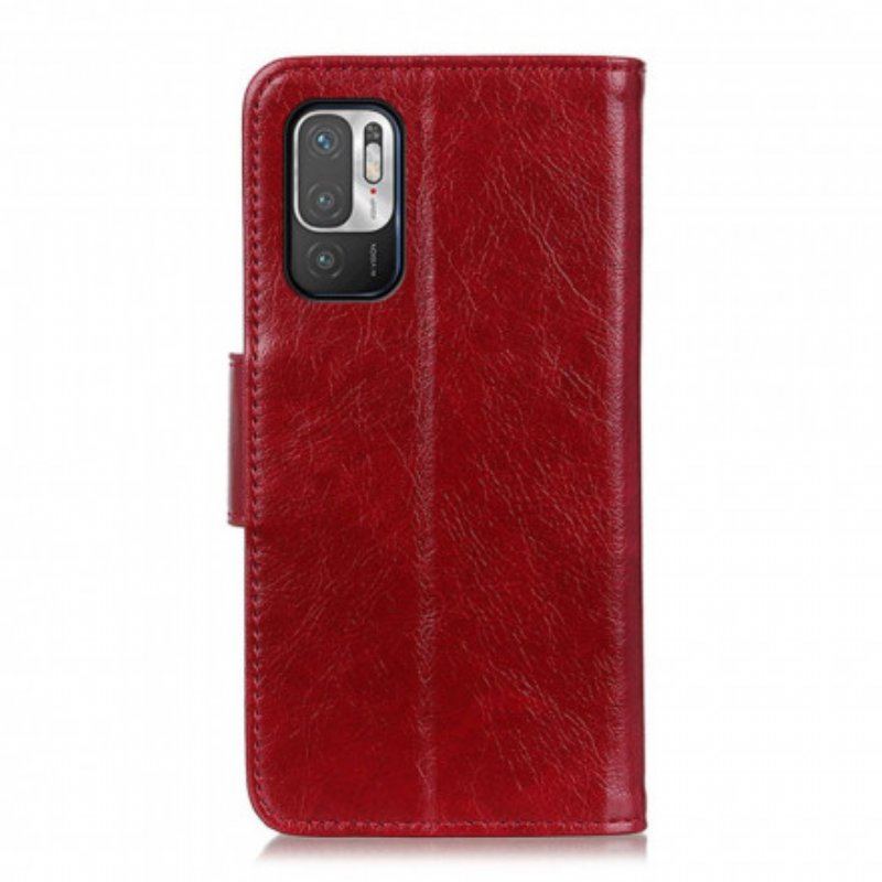 Etui Folio do Xiaomi Redmi Note 10 5G Dwoina Skóry Nappa