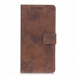 Etui Folio do Xiaomi Redmi Note 10 5G Efekt Skóry Vintage