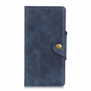 Etui Folio do Xiaomi Redmi Note 10 5G Guzik Ze Sztucznej Skóry