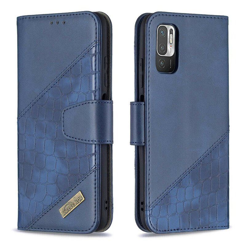 Etui Folio do Xiaomi Redmi Note 10 5G Klasyczny Efekt Skóry Krokodyla