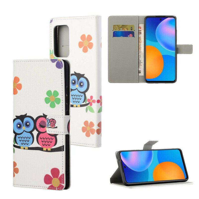 Etui Folio do Xiaomi Redmi Note 10 5G Rodzina Sów