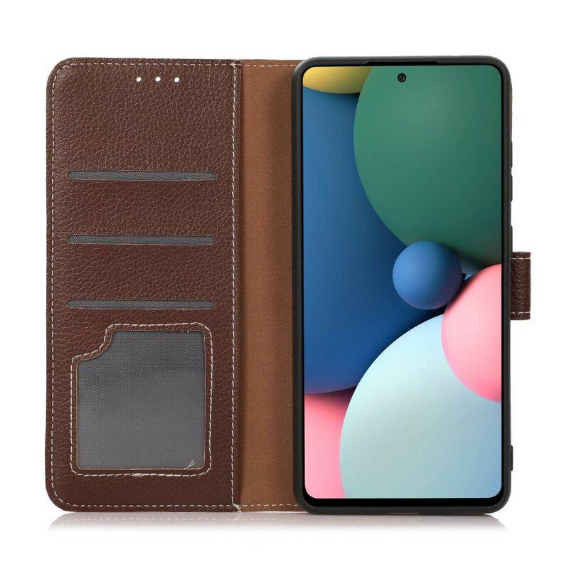 Etui Folio do Xiaomi Redmi Note 10 5G Tekstura Liczi