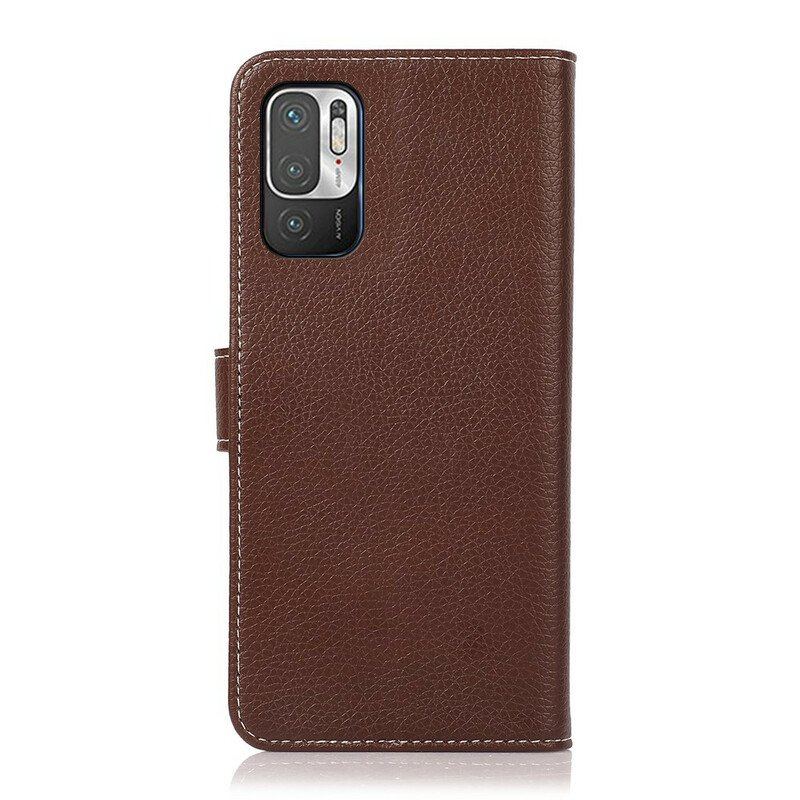 Etui Folio do Xiaomi Redmi Note 10 5G Tekstura Liczi