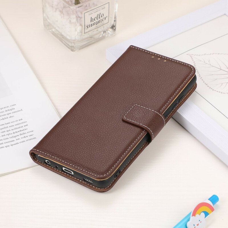 Etui Folio do Xiaomi Redmi Note 10 5G Tekstura Liczi