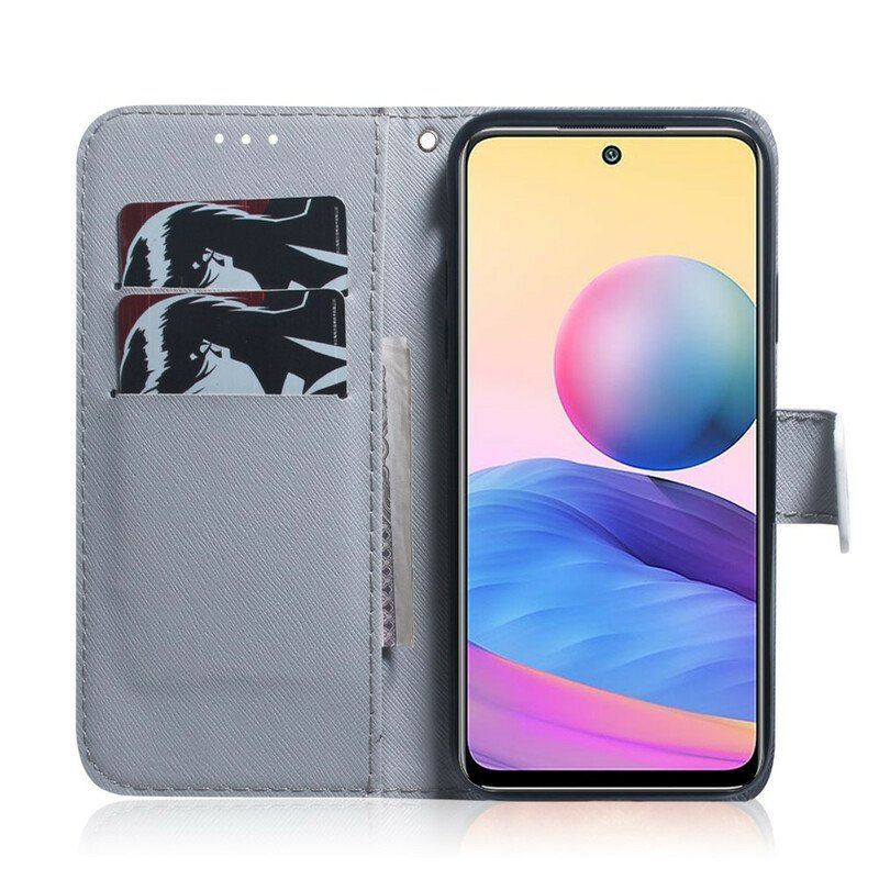 Etui Folio do Xiaomi Redmi Note 10 5G Twarz Tygrysa