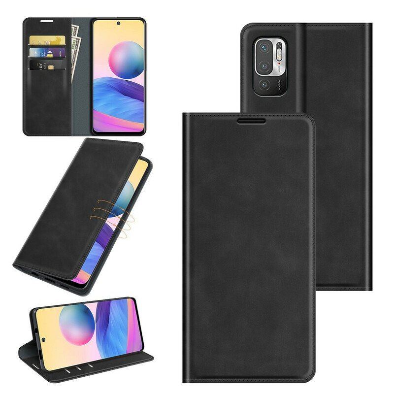 Etui Na Telefon do Xiaomi Redmi Note 10 5G Etui Folio Jedwabisty Dotyk