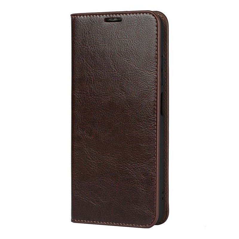 Etui Na Telefon do Xiaomi Redmi Note 10 5G Etui Folio Prawdziwa Skóra