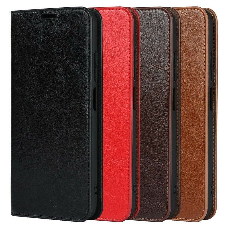 Etui Na Telefon do Xiaomi Redmi Note 10 5G Etui Folio Prawdziwa Skóra