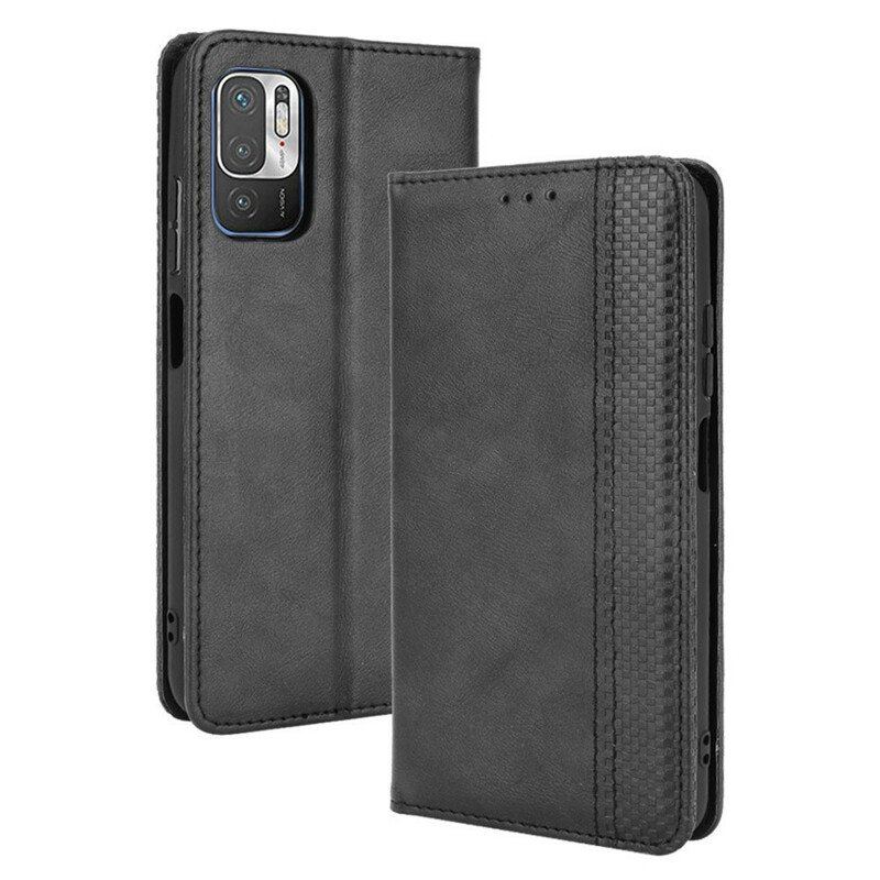 Etui Na Telefon do Xiaomi Redmi Note 10 5G Etui Folio Stylizowany Efekt Skóry W Stylu Vintage