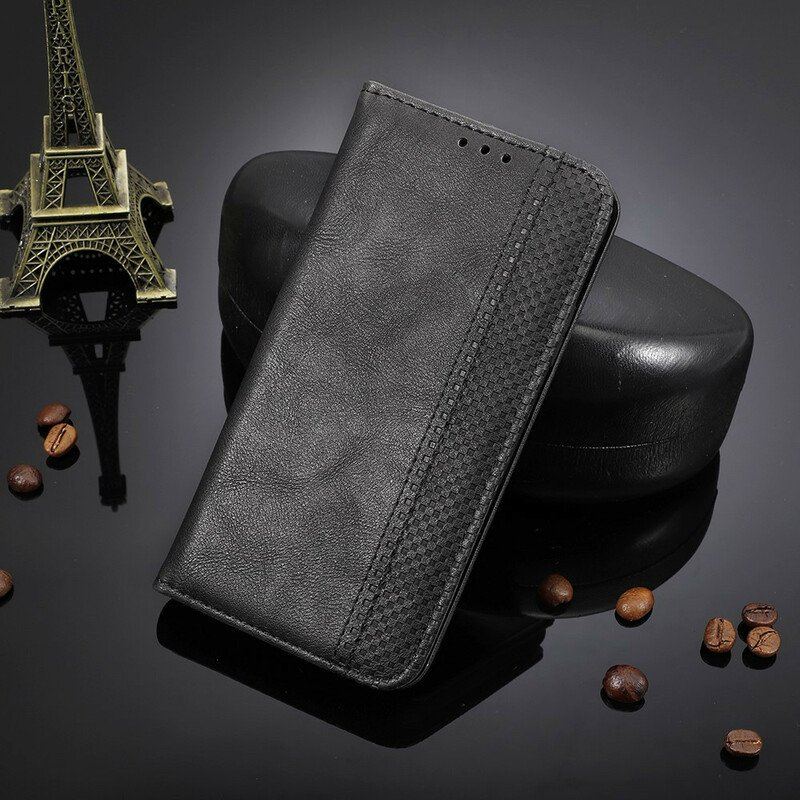 Etui Na Telefon do Xiaomi Redmi Note 10 5G Etui Folio Stylizowany Efekt Skóry W Stylu Vintage