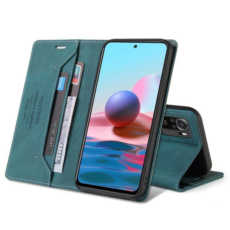 Etui Na Telefon do Xiaomi Redmi Note 10 5G Etui Folio Sztuczna Skóra Gq.utrobe