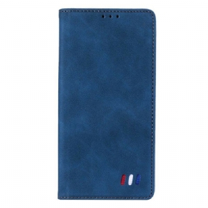 Etui Na Telefon do Xiaomi Redmi Note 10 5G Etui Folio Trójkolorowy Skórzany Styl