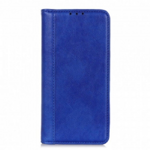 Etui Na Telefon do Xiaomi Redmi Note 10 5G Etui Folio Wersja Ze Skóry Split Litchi