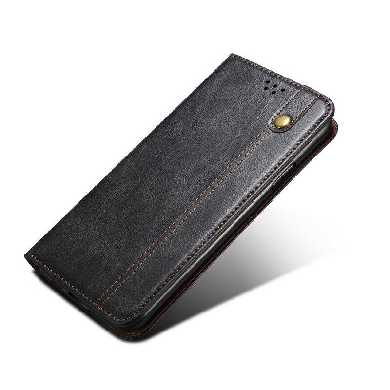 Etui Na Telefon do Xiaomi Redmi Note 10 5G Etui Folio Woskowana Sztuczna Skóra