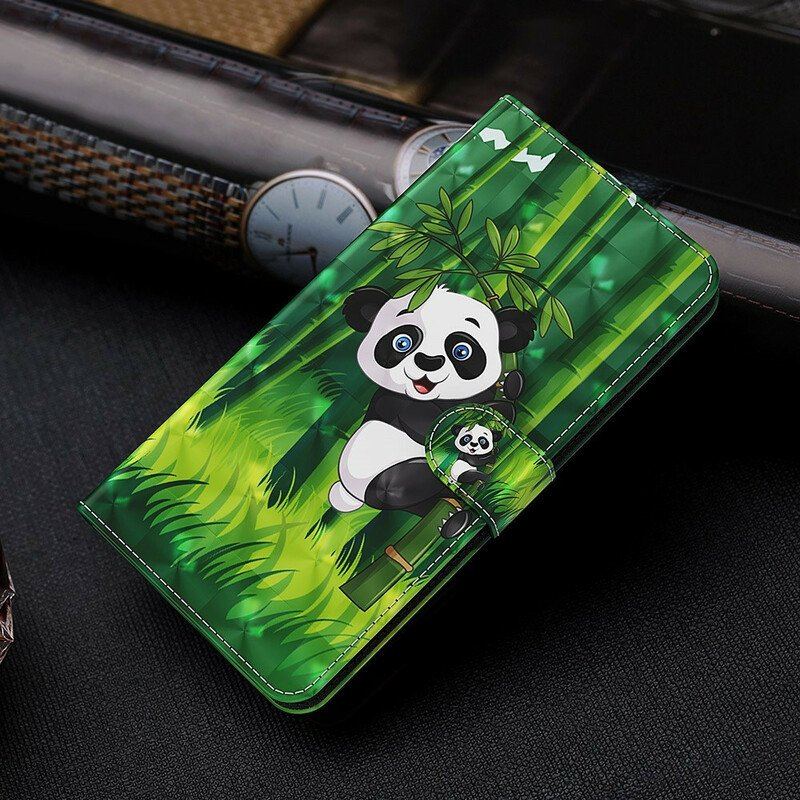 Etui Na Telefon Pokrowce do Xiaomi Redmi Note 10 5G Panda I Bambus