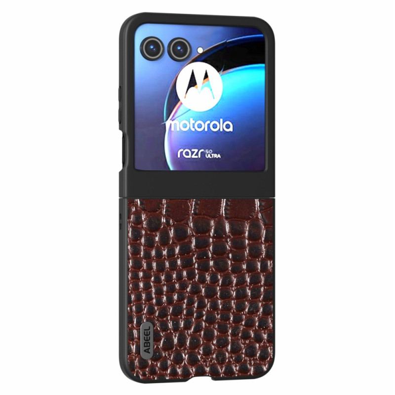 Etui Do Motorola Razr 50 Skóra Krokodyla Abeel