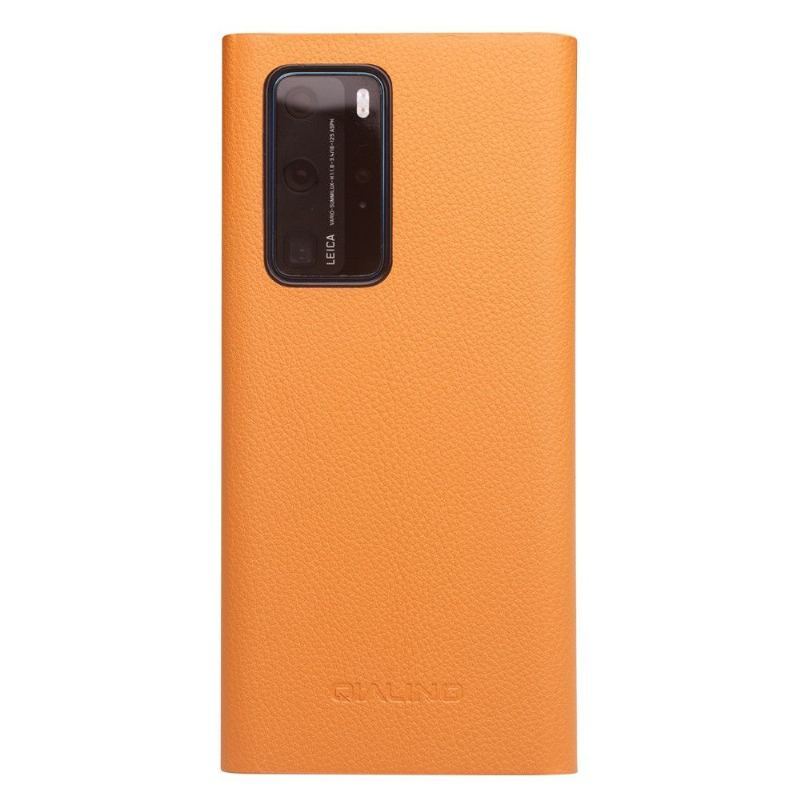 Etui Folio do Huawei P40 Pro Obrzeża Skórzany Futerał Skórzane Okno