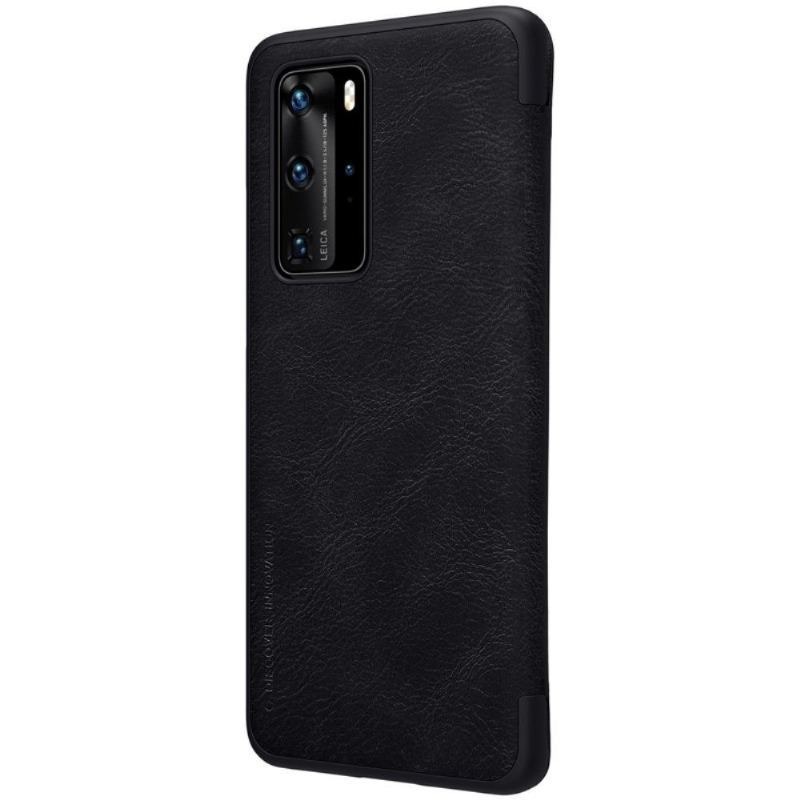 Etui Folio do Huawei P40 Pro Seria Qin Imitacja Skóry