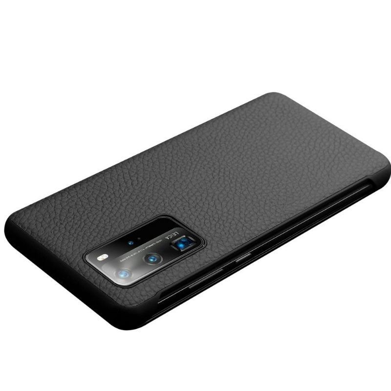 Etui Folio do Huawei P40 Pro Skórzany Futerał Skórzane Okno