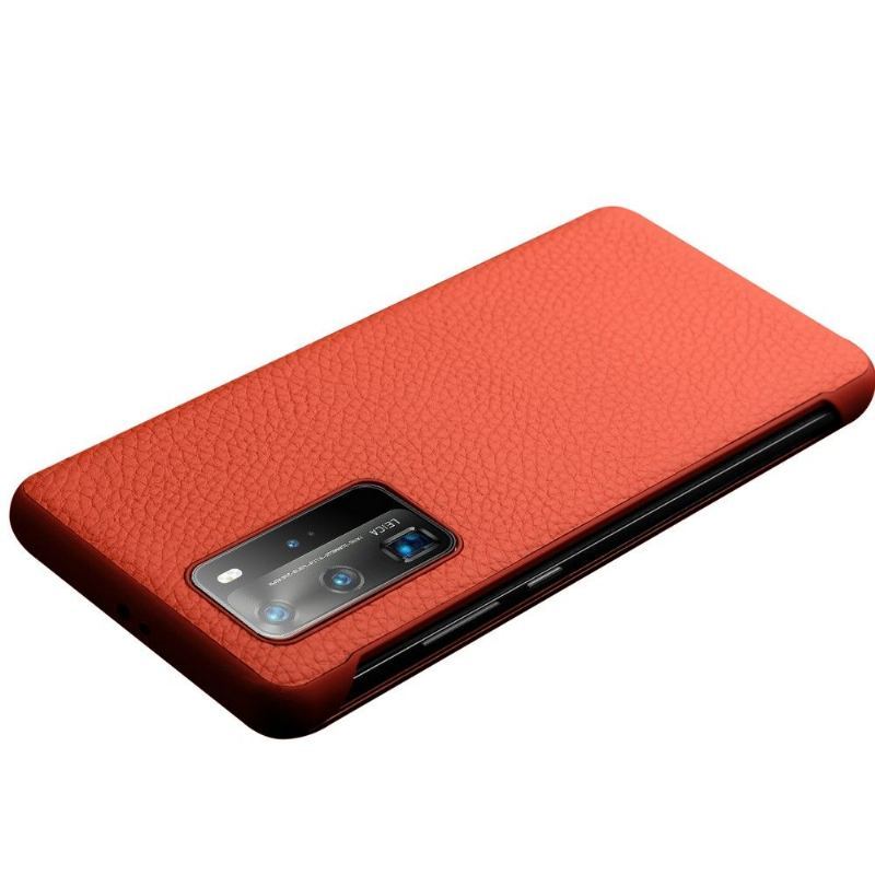 Etui Folio do Huawei P40 Pro Skórzany Futerał Skórzane Okno