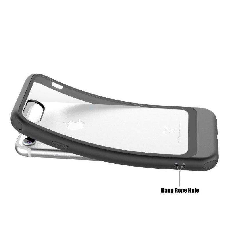 Etui do iPhone 7 / 8 / SE (2020) Classic Przezroczysty Efekt Metalowego Konturu