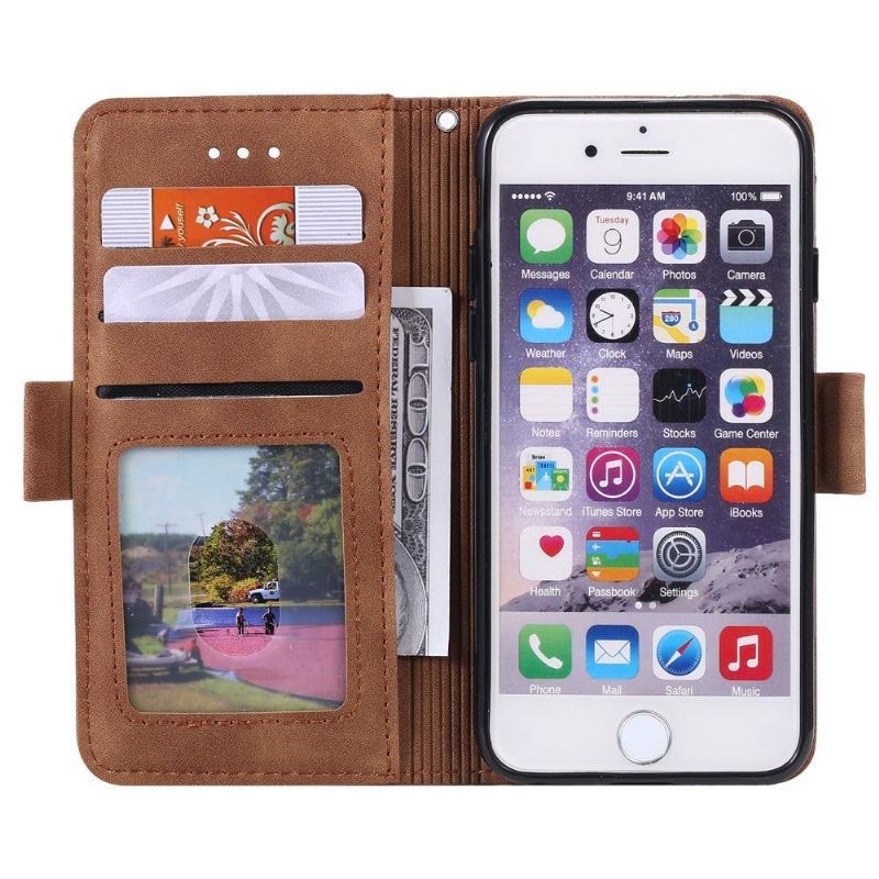 Etui Folio do iPhone 7 / 8 / SE (2020) Obrzeża Portfel Vintage Pocket