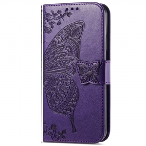 Etui Folio Do Samsung Galaxy A16 5g Barokowy Motyl