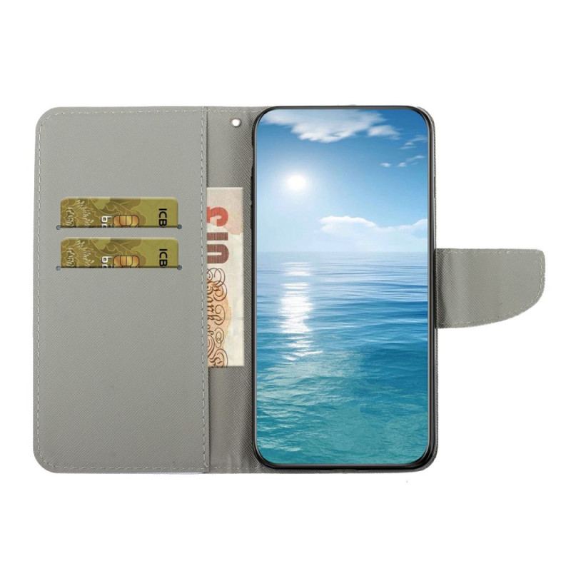 Etui Folio Do Samsung Galaxy A16 5g CZerwone Serce