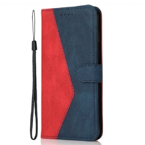 Etui Folio Do Samsung Galaxy A16 5g Dwukolorowy Pasek