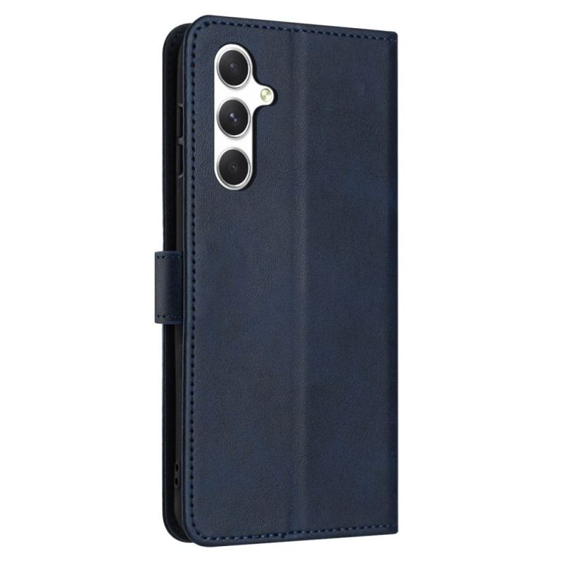 Etui Folio Do Samsung Galaxy A16 5g Gładka Skóra Z Paskiem