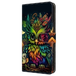 Etui Folio Do Samsung Galaxy A16 5g Kolorowa Sowa