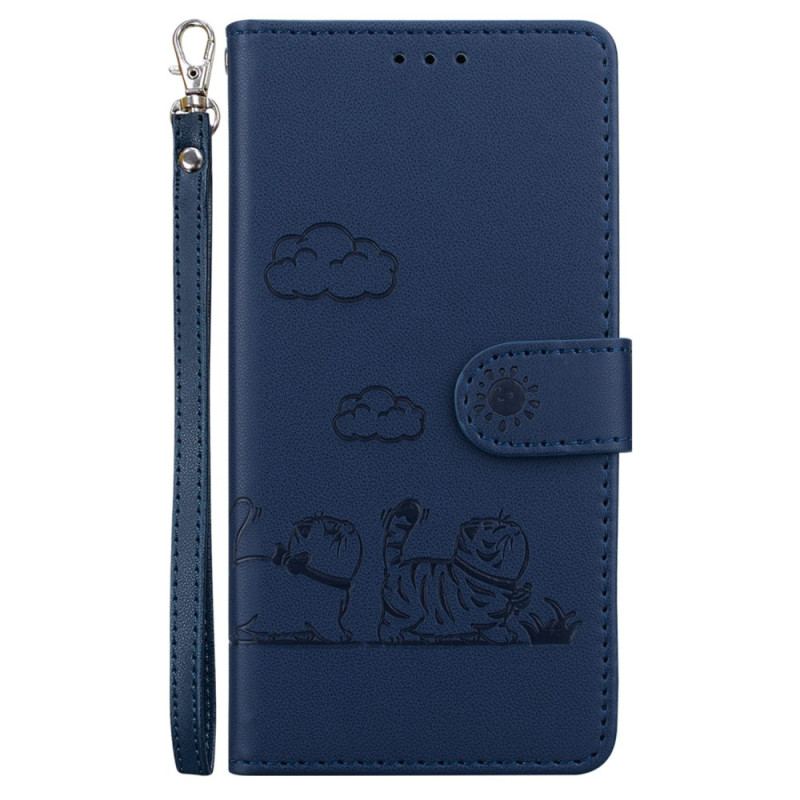 Etui Folio Do Samsung Galaxy A16 5g Scena Z Kotem Z Ochroną Rfid