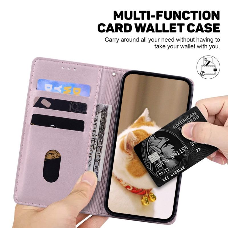 Etui Folio Do Samsung Galaxy A16 5g Scena Z Kotem Z Ochroną Rfid