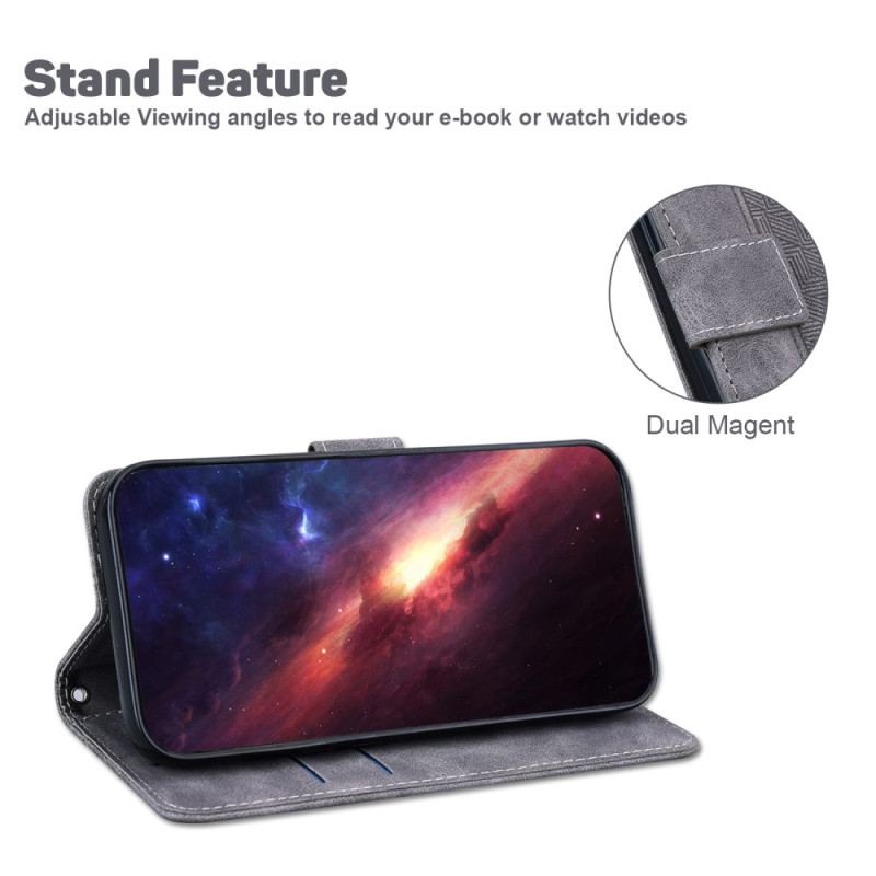 Etui Folio Do Samsung Galaxy A16 5g Wzór Tkany