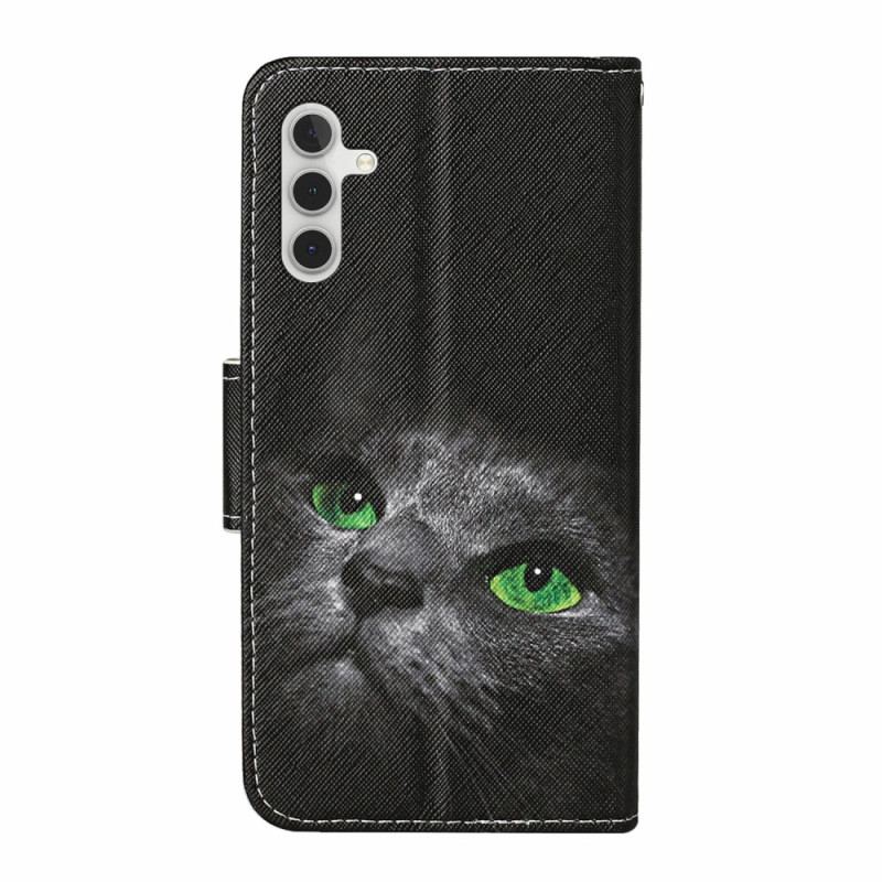 Etui Folio Samsung Galaxy A16 5g CZarny Kot Etui Ochronne