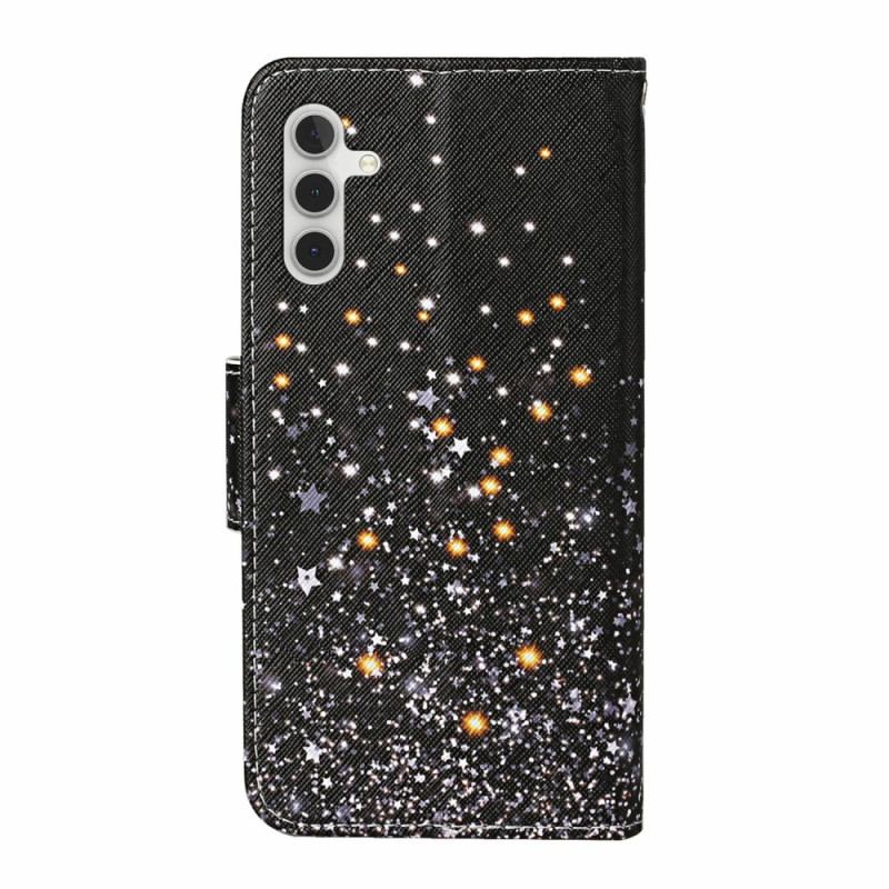 Etui Folio Samsung Galaxy A16 5g CZarny Wzór Etui Ochronne