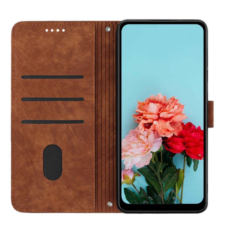 Etui Folio Samsung Galaxy A16 5g Drukowane Linie