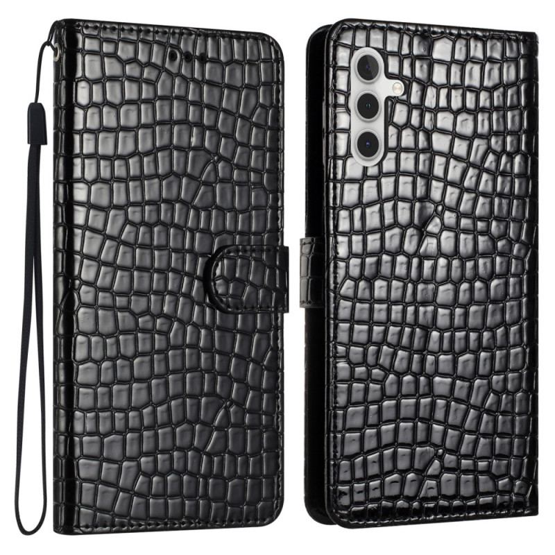 Etui Folio Samsung Galaxy A16 5g Efekt Krokodyla Etui Ochronne