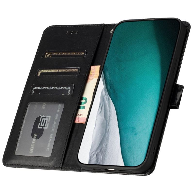 Etui Folio Samsung Galaxy A16 5g Efekt Krokodyla Etui Ochronne