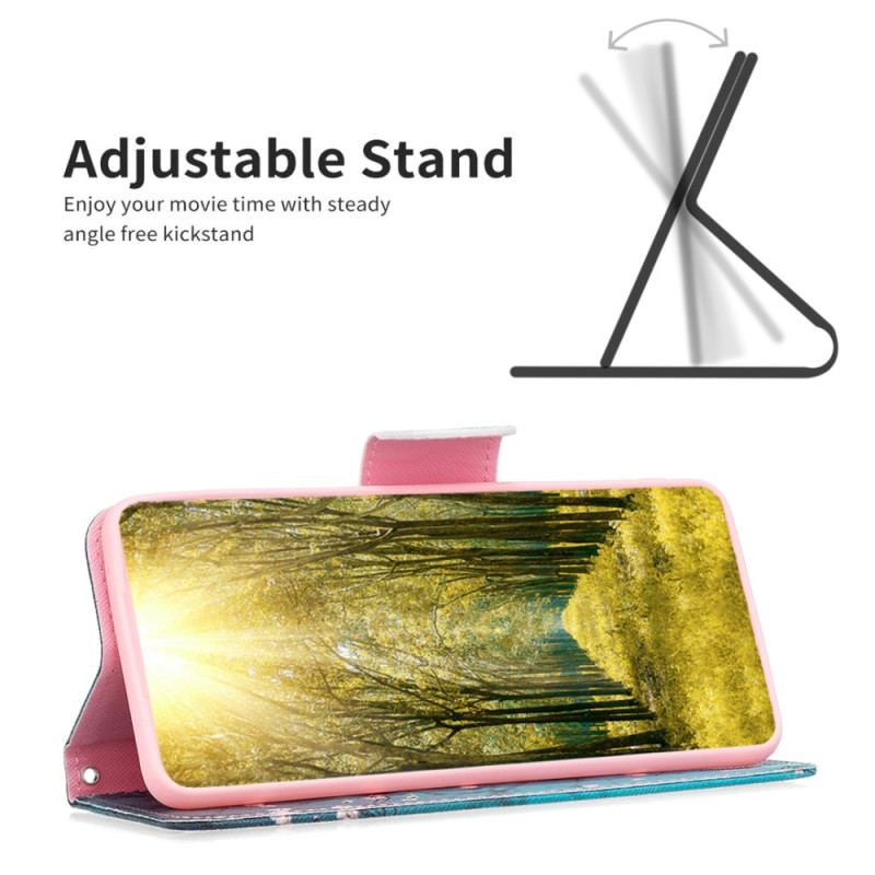 Etui Folio Samsung Galaxy A16 5g Kwiaty Śliwy