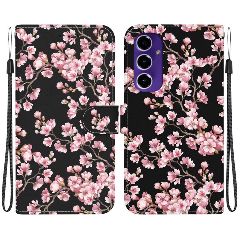 Etui Folio Samsung Galaxy A16 5g Kwiaty Śliwy