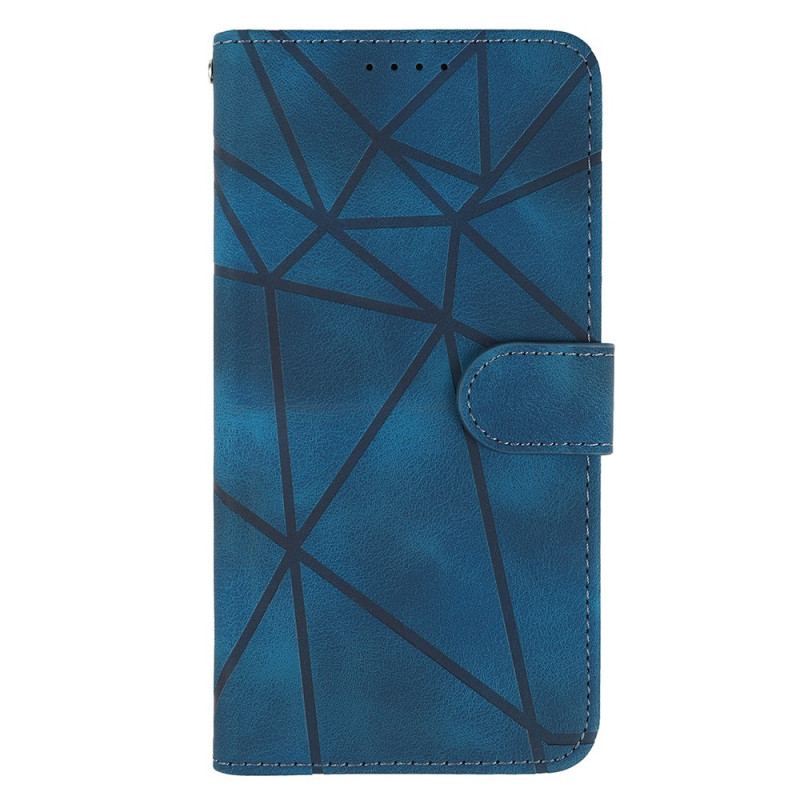 Etui Folio Samsung Galaxy A16 5g Linie Z Efektem Zamszu