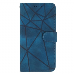 Etui Folio Samsung Galaxy A16 5g Linie Z Efektem Zamszu