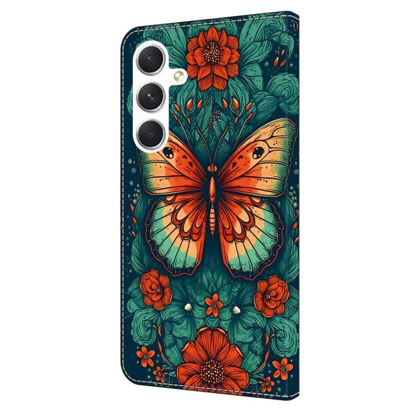 Etui Folio Samsung Galaxy A16 5g Motyw Motyla Etui Ochronne