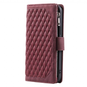 Etui Folio Samsung Galaxy A16 5g Pikowany Portfel Etui Ochronne