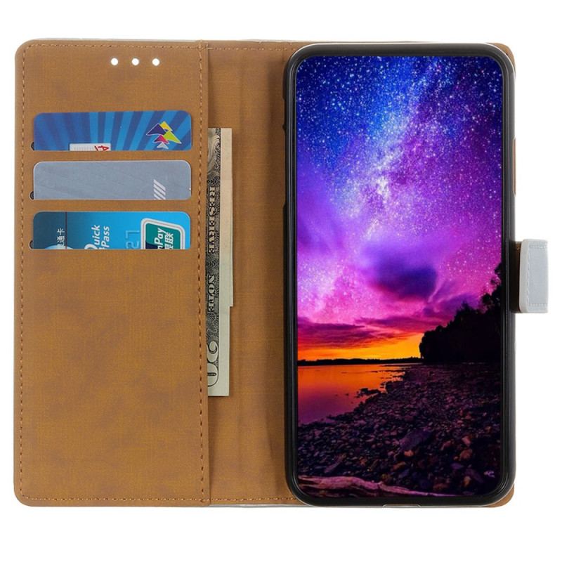 Etui Folio Samsung Galaxy A16 5g Teksturowana Sztuczna Skóra Etui Ochronne