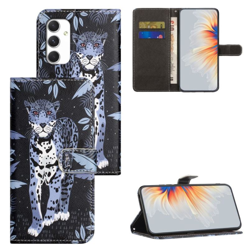 Etui Folio Samsung Galaxy A16 5g Wzór Lamparta Etui Ochronne