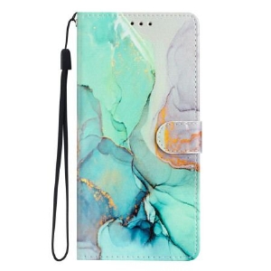 Etui Folio Samsung Galaxy A16 5g Zielony Marmur Etui Ochronne