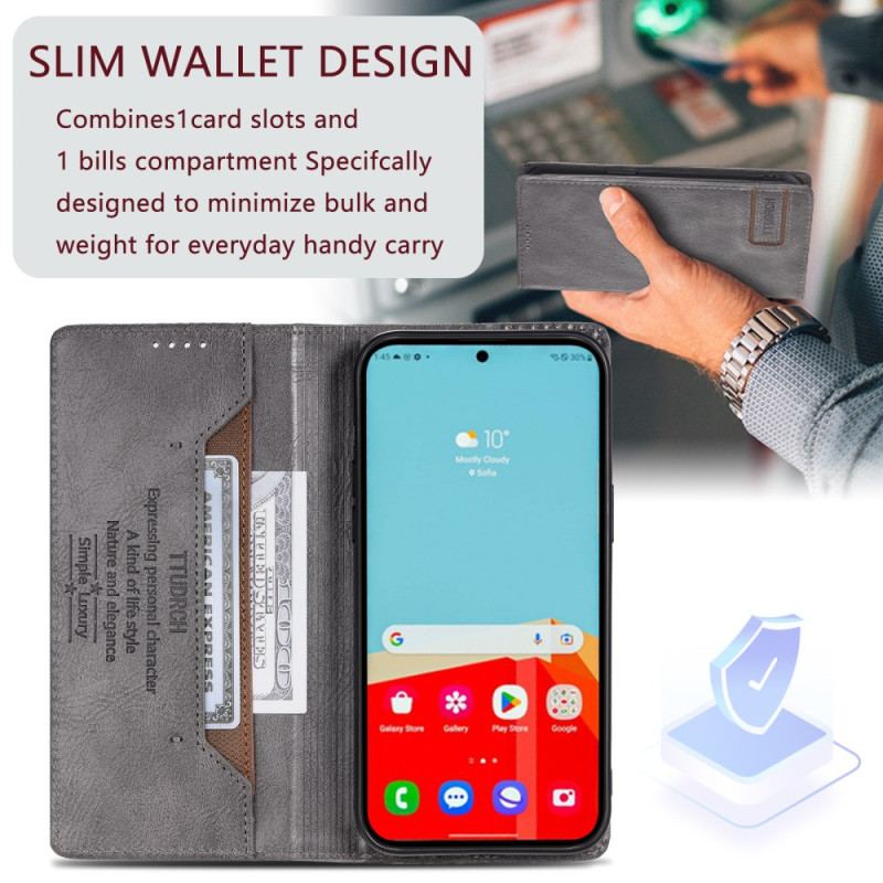 Flip Kotelot Samsung Galaxy A16 5g Stylowy Rfid Etui Ochronne